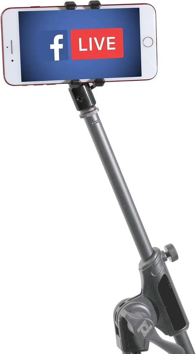 Alt view image 6 of 7 - Prox X-MOBICP18 Mobi Buddy Hands Free Mobile Device Clip Kit DJ Cellphone Selfie Stick Table Stand Tripod Clamp and Case