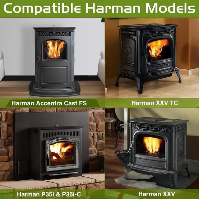 Alt view image 2 of 7 - 1-00-29145 Distribution Blower for Harman Pellet Stove Parts P35i Convection Fan XXV Motor Free Standing Accentra Cast FS Replacement 3-21-29045 Fireplace Accessory