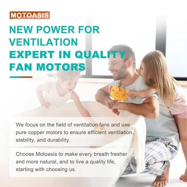 Alt view image 7 of 7 - Upgrade 50CFM Fan Compatible with Broan 663/688Not Fit 688-G/H/J/K 663B/688B 663C/688C 663E/688E 670,Compatible with Broan 689-A,B,C,D 671-A(70CFM) Bathroom Fan Motor Replacement S97012029