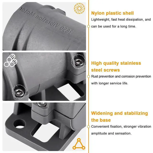 Alt view image 4 of 6 - DC24V Vibration Motor, 3800RPM Sieve Rotary Speed Vibrating Motor for Massage Bed Vibration, with Adjustable Speed Adapter and Digital Remote Control (Remote Control)