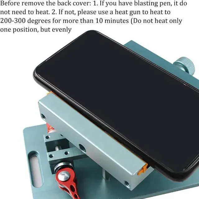 Alt view image 3 of 6 - 1Pcs Phone Back Cover Glass Demolition Clamp Lockable 360° Rotary Clamp Back Rear Camera Glass Frame Removal Repair Tool for Phone Tablet Repair Fixture Holder Tool