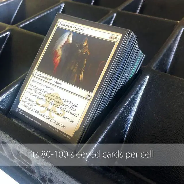Alt view image 5 of 7 - Stackable Heavy Duty Card Sorting Tray | Compatible with Pokemon, Baseball, Magic The Gathering MTG, TCG Trading Cards | (Two Trays)