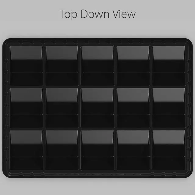 Alt view image 7 of 7 - Stackable Heavy Duty Card Sorting Tray | Compatible with Pokemon, Baseball, Magic The Gathering MTG, TCG Trading Cards | (Two Trays)