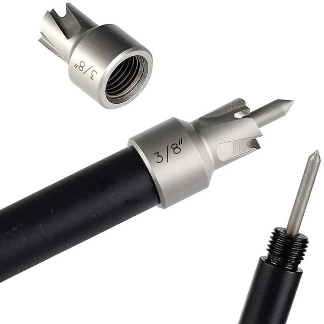 Alt view image 7 of 7 - Spot Weld Cutter Set 5-Pack 3/8 Inch for Power Hand Drill Tool | HSS,remover,welding,hole drilling bits