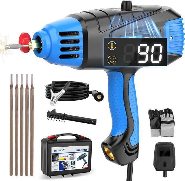 Main image of Handheld ARC Welding Machine 110V, 90A Portable Stick Welder Gun | Fits for 1/16''-1/8'' Electrode Rods, IGBT Inverter