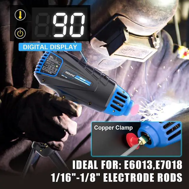 Alt view image 3 of 7 - Handheld ARC Welding Machine 110V, 90A Portable Stick Welder Gun | Fits for 1/16''-1/8'' Electrode Rods, IGBT Inverter
