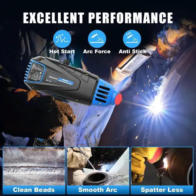 Alt view image 5 of 7 - Handheld ARC Welding Machine 110V, 90A Portable Stick Welder Gun | Fits for 1/16''-1/8'' Electrode Rods, IGBT Inverter