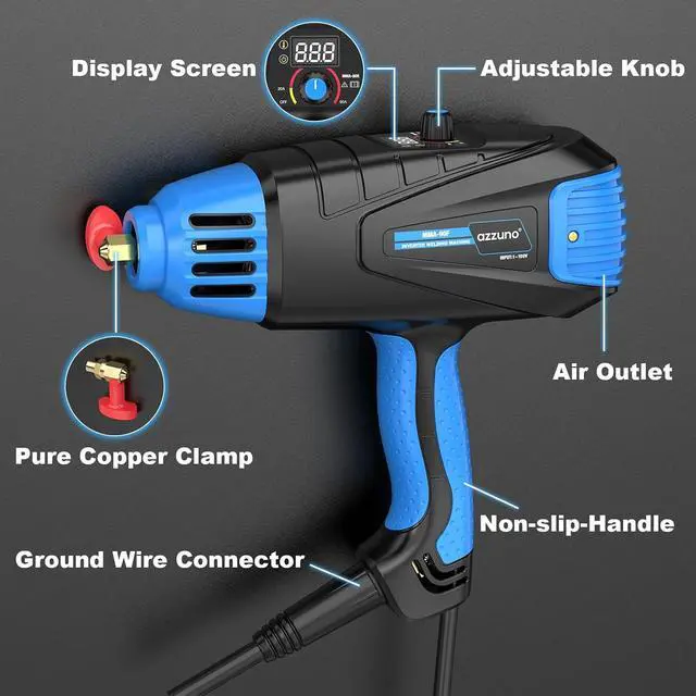 Alt view image 6 of 7 - Handheld ARC Welding Machine 110V, 90A Portable Stick Welder Gun | Fits for 1/16''-1/8'' Electrode Rods, IGBT Inverter