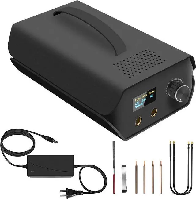 Main image of Battery Spot Welder, Farad Capacitor Portable Mini Welder Spot 3000F with LCD Screen, 120 Levels Adjustable Spot Welding Machine 18650 Battery Energy Storage, Nickel Strip Support 0.1-0.3mm
