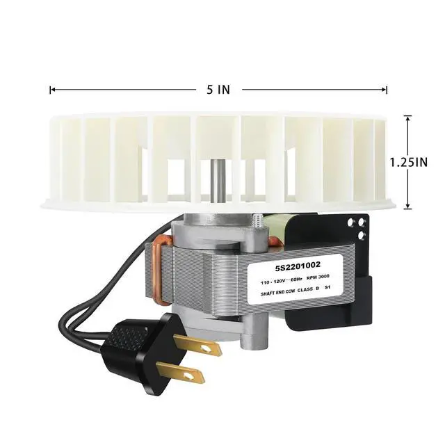 Alt view image 3 of 6 - Bathroom Exhaust Fan Motor and Blade Kit Replacement Fits AS50 AS54 AS60 | 80 CFM High Airflow Quiet Operation, Compatible with AS70, ASF50, ASLC50, ASLC50FL, ASF70, ASLC70