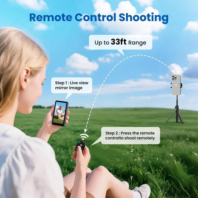 Alt view image 5 of 7 - Vlog Selfie Monitor Screen iPhone, Screen Mirroring with Remote Control