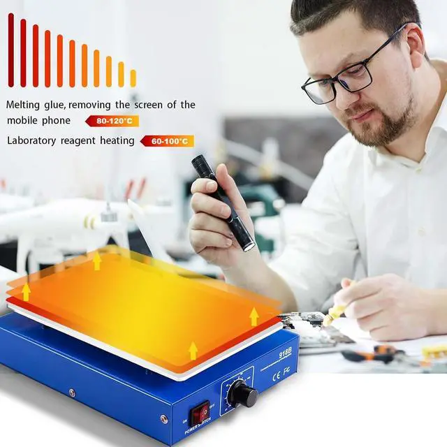 Alt view image 5 of 7 - 450W 110V Soldering Station Hot Plate, 7 Inch LCD Screen Separator Preheating Panel