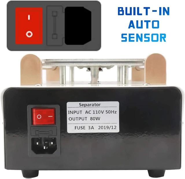 Alt view image 5 of 7 - 7 Inch LCD Screen Separator Machine with Built-In Pump, Touch Screen LCD Glass Lens Removal for Cellphone iPad Repair