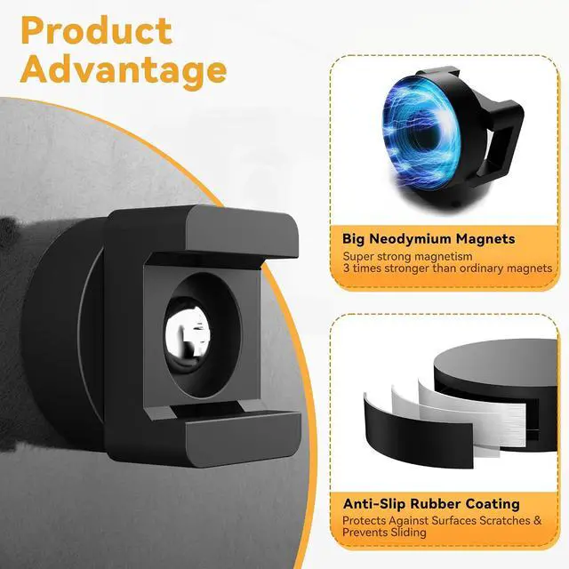 Alt view image 4 of 7 - 20 Pcs Magnetic Zip Tie Mount Base 26lbs Strong Magnetic Zip Tie Holder Multipurpose Magnet Cable Tie Clips Holder Wire Management Clips for Home Office Marine Electrical Wiring Organization Black