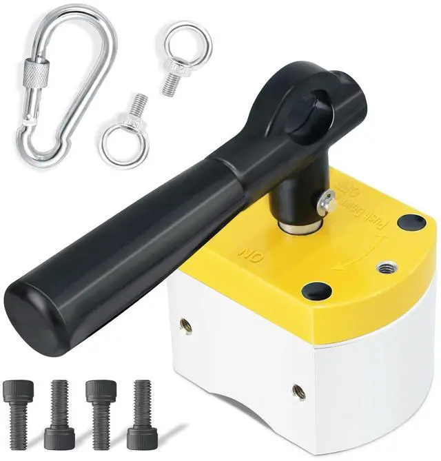 Main image of 600 lbs ON/Off Switchable Magnet, Magnetic Welding Holder, Multipurpose Magnetic Base for Lifting, Handling, Metal Screening, Weld Positioning & Metal Salvage