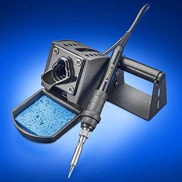 Alt view image 4 of 7 - X-Tronic Model 5040-XR3 All-In-One Hot Air Rework & Soldering Iron Station with Preheater, Plug & Play Hot Air Gun, Iron Holder & Sponge Cleaner