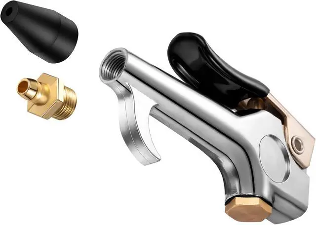 Alt view image 2 of 7 - 8 Pieces Air Blow Tools Adjustable Nozzle Blow Tool Air Compressor Flow Nozzle Accessories for Industrial Household Compressor