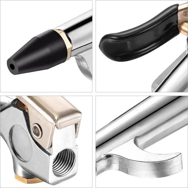Alt view image 7 of 7 - 8 Pieces Air Blow Tools Adjustable Nozzle Blow Tool Air Compressor Flow Nozzle Accessories for Industrial Household Compressor