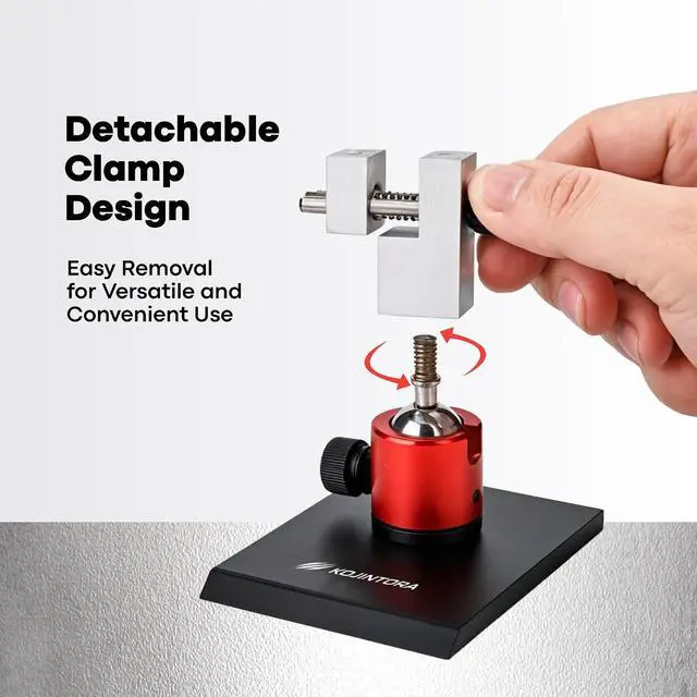 Alt view image 5 of 7 - Mini Vise Table Top Clamp - Small Bench Vice for Hobby Jewelers - Adjustable Aluminum Alloy 360° Rotatable with 0-2.48' Clamping Range for Jewelry Making DIY Projects Crafts Repair Tool