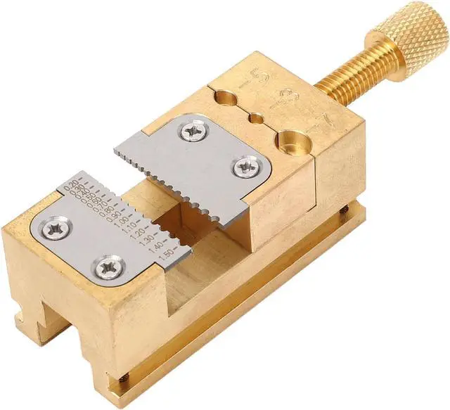 Main image of Watch Repair Vise Clamp, Mini Bench Vice Clamp, Mini Flat Clamp Holder Tube Clamp Vise for Jewelers Watchmaker DIY Carving, 0.2-1.5mm Hole Dia
