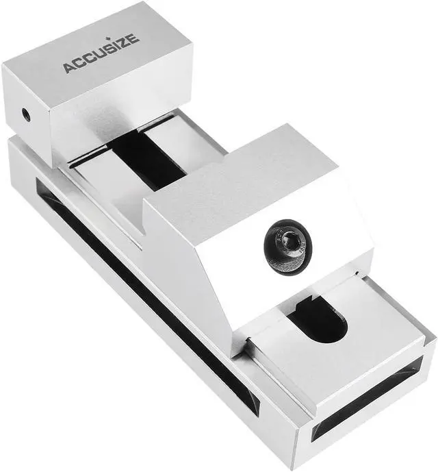 Alt view image 4 of 7 - 3'' Precision Screwless Vise, Hardened, 0.0002'', 0235-0303 | 0-3.94 in. Jaw Opening, 7.48 in. Length, 2.87 in. Width, 2.76 in. Height, 0235-0303