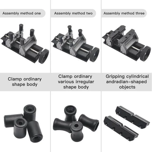 Alt view image 3 of 6 - ARROWMAX Precision Double-Ended Mini Bench Vise Aluminum Drill Press Vise | Aerospace-grade Aluminum Alloy and CNC Machined, Enhance and Stability for Crafts, Jewelry Making, Modeling, DIY, Repairs