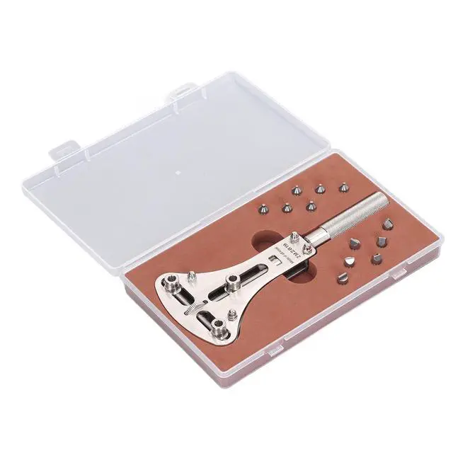 Alt view image 7 of 7 - 3 Point Watch Case Opener Tool, Stainless Steel Back Case and Battery Cover Remover with Precision Movement Holder for Watchmakers, Hobbyists and Jewelry Repair