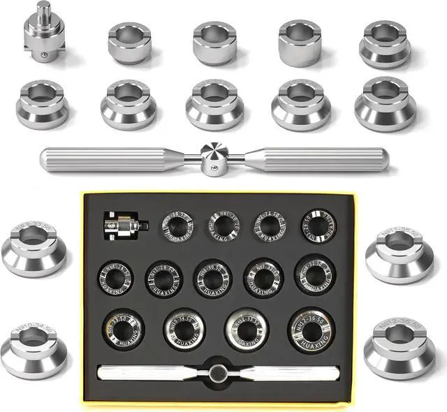 Main image of Watch Back Remover Tool, 5537 Watch Case Back Opener Tools, Heavy Duty Alloy Steel Watch Repair Tools Kit Fit for Rolex Tudor with 13PCS Precision Dies 18.5mm-36.5mm