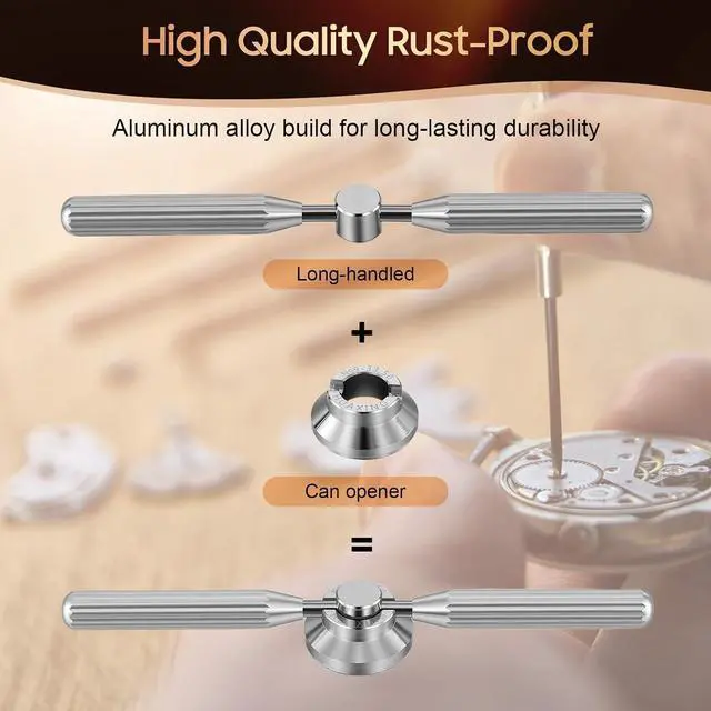 Alt view image 5 of 6 - Watch Repair Tool, 5537 Watch Case Back Opener Tools for Rolex Tudor | Watch Back Remover Tool with 13 Dies Fit
