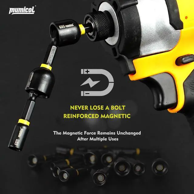 Alt view image 4 of 7 - 86PCS Magnetic Impact Nut Driver Set Metric & SAE | Deep Nut Drivers, Ratcheting Screwdriver, Universal Joint & Socket, Wing Nut Driver, Power Bits, Storage Case