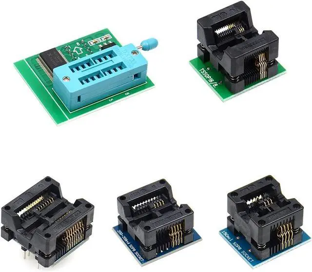 Alt view image 6 of 7 - EZP2019+ Upgraded High Speed USB SPI Programmer Support 24 25 93 25 EEPROM Flash BIOS Full Set with 12 Sockets Adapters WIN7&WIN8