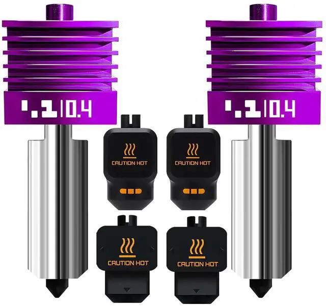 Main image of 2PK MPVD Hotend 0.4mm for Bambu Lab X2D/P2S H2/A1 Series Nozzle Upgrade Nano-Coating Anti-Stick Filament High Hardness 2800HV for Bambu lab X2D P2S Nozzle Bambu Lab H2S Hotend