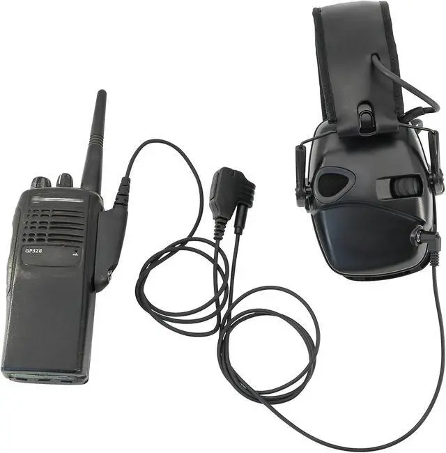Alt view image 4 of 7 - U94 PTT 6 Pin Cable Adapter for GP328 320 329 Radio, 3.5mm Audio Cable/2 Pin Cable for Tactical Headset Ear Protection (G1 with 3.5MM Cable)