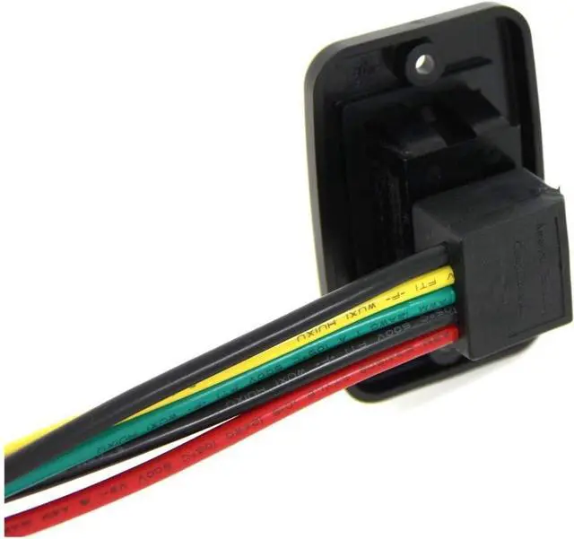 Alt view image 2 of 5 - Slide-Out Electric Switch Assembly Replacement - Black For Above Floor and Through Frame Slides - Exact-Match Component - Easy, DIY Installation - Full Switch Assembly Included 117460