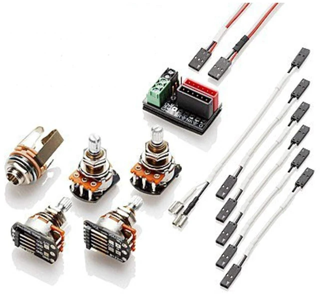 Main image of 1 or 2 Pickups HZ Passive Short Shaft Solderless Wiring Conversion Kit