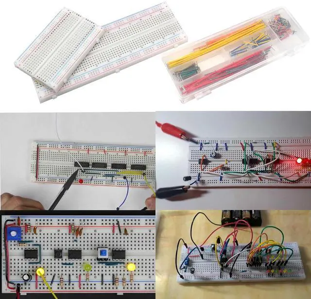 Alt view image 5 of 7 - 2300PCS XXXXL Complete Set DIY Electronics Component Assortment Box Kit,ICPCB,Breadboard,Jumper,Magnifying Glass,Resistors,LED,Triode,Potentiometer,Speakers