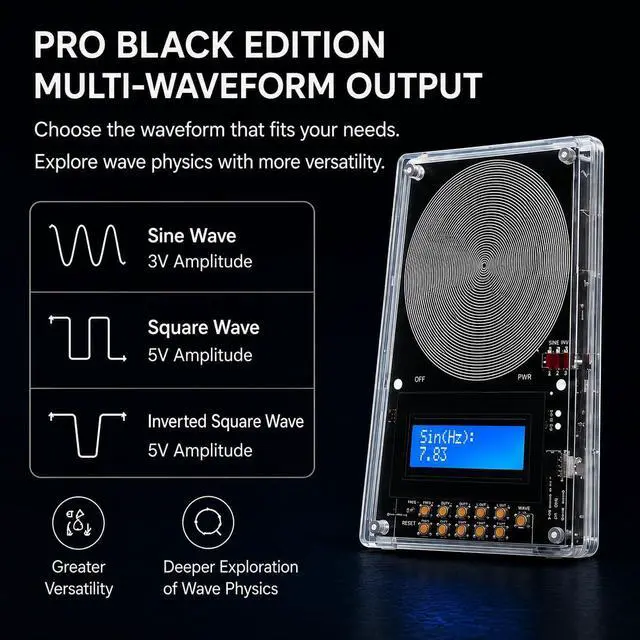Alt view image 5 of 7 - Frequency Generator for Healing, 7.83 Hz Schumann Resonance Generator | Adjustable output pairs with ultra-soft acoustic earphones and a storage case for relaxation, meditation, focus, and travel