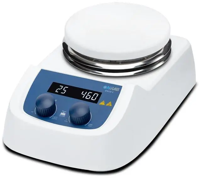 Main image of Magnetic Hotplate Stirrer, 5-inch, 280 LED Digital, 200-1500RPM, 3L | Ceramic Coated Work Plate, Stirring Bar Included, Designed for Efficient Heating and Mixing Applications