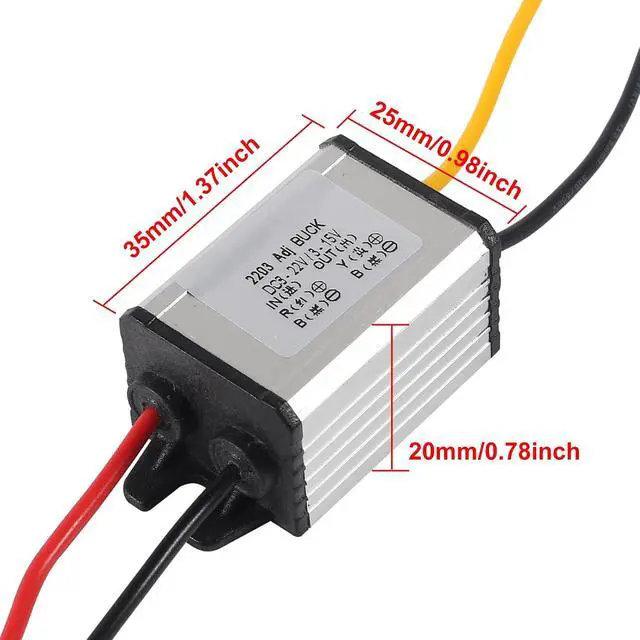 Alt view image 3 of 7 - 10PCS DC-DC Buck Power Converter Module, Adjustable Voltage Regulator 8-22V to 3-15V 5V 12V 3A Buck Converter for Car Auto Vehicle Motor