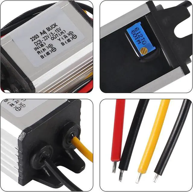 Alt view image 4 of 7 - 10PCS DC-DC Buck Power Converter Module, Adjustable Voltage Regulator 8-22V to 3-15V 5V 12V 3A Buck Converter for Car Auto Vehicle Motor
