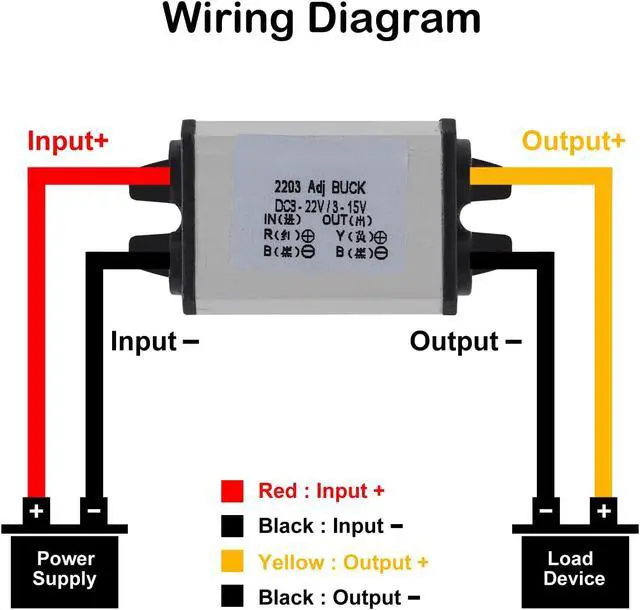 Alt view image 5 of 7 - 10PCS DC-DC Buck Power Converter Module, Adjustable Voltage Regulator 8-22V to 3-15V 5V 12V 3A Buck Converter for Car Auto Vehicle Motor