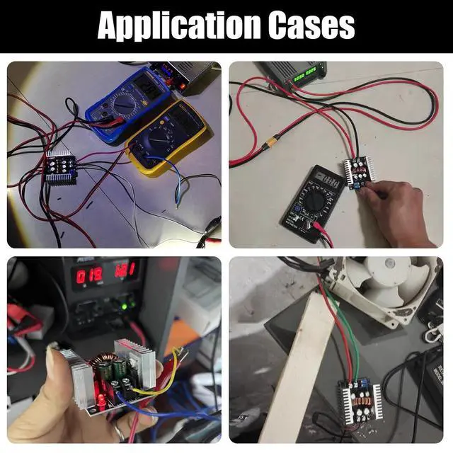 Alt view image 5 of 6 - Adjustable Voltage Regulator Buck Converter CC CV Step Down Module DC 6-40V to DC 1.2-36V 20A 300W Power Module Charging Drive with Short Circuit Protection 5PCS