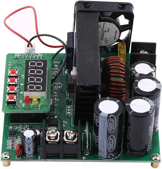 Alt view image 2 of 7 - Voltage Boost Converter DC-DC 8-60V to 10V-120V Adjustable Step Up Converter 900W Voltage Boost Module Regulator for Voltage Conversion