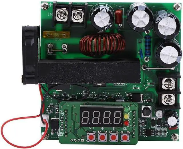 Alt view image 4 of 7 - Voltage Boost Converter DC-DC 8-60V to 10V-120V Adjustable Step Up Converter 900W Voltage Boost Module Regulator for Voltage Conversion