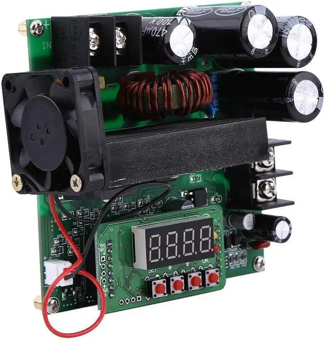Alt view image 6 of 7 - Voltage Boost Converter DC-DC 8-60V to 10V-120V Adjustable Step Up Converter 900W Voltage Boost Module Regulator for Voltage Conversion