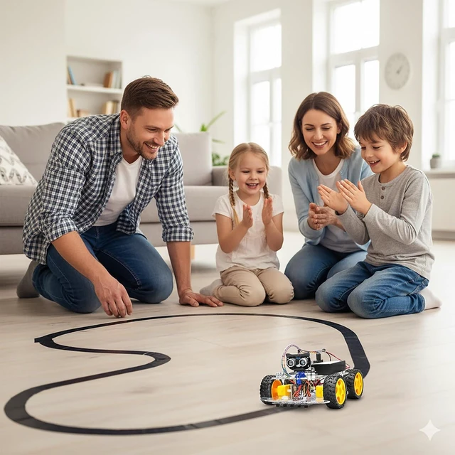 Alt view image 7 of 7 - Robot Car Starter Kit, STEM Remote Controlled App Motorized Robotics for Building Programming & Learning to Code, IOT DIY for Teens & Adults