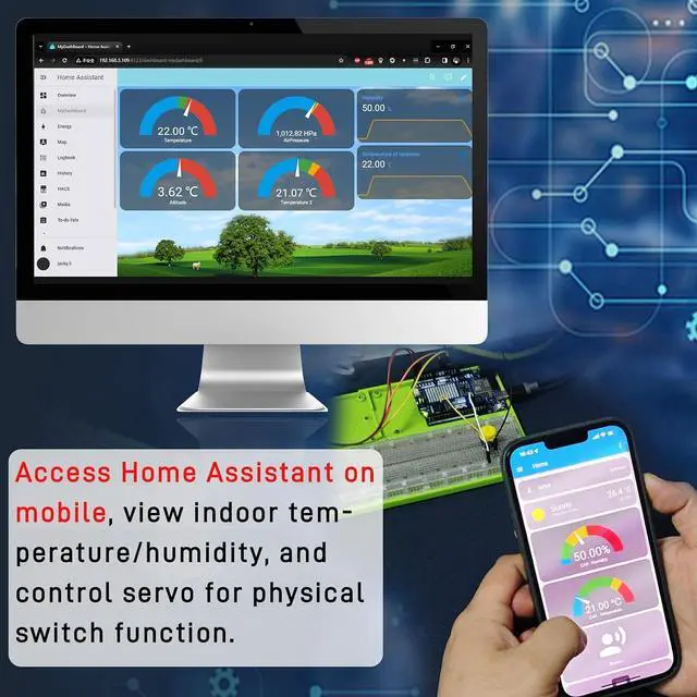 Alt view image 4 of 7 - Cloud Ready Starter Kit for UNO R4 WiFi, Bluetooth, I2C, 12x8 LED Matrix, IoT Integration and Tutorials for Beginners & Engineers