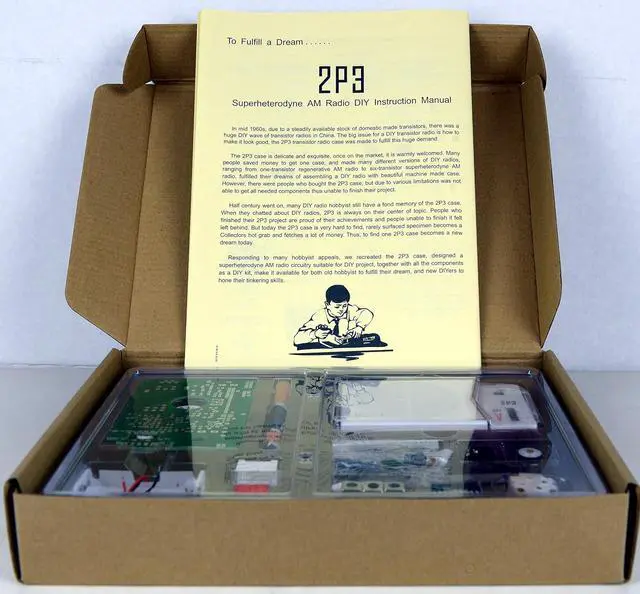 Alt view image 3 of 4 - Tecsun 2P3 AM Radio Receiver Kit - DIY for Enthusiasts, Built it into a Radio case !