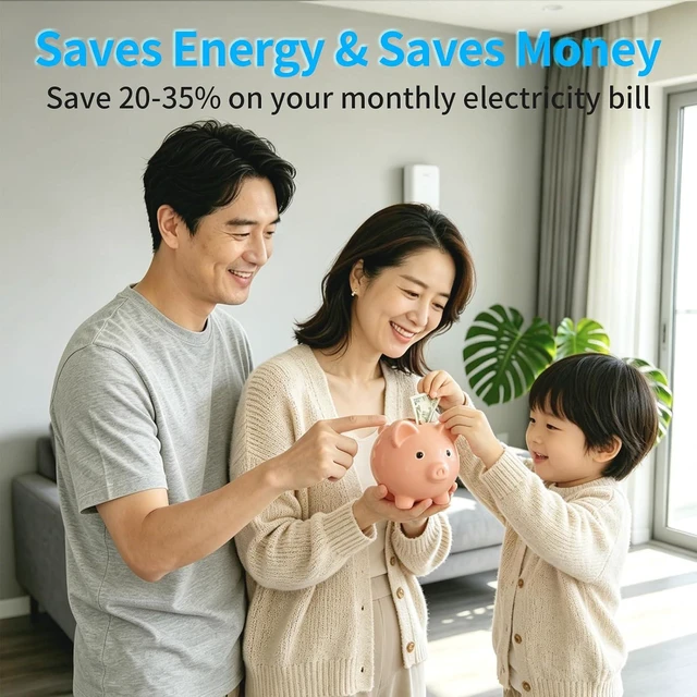 Alt view image 5 of 7 - Stopwatt SmartPlug Device, Indoor Household Plug Adapter with US Plug, 90V-250V, 4 Pack