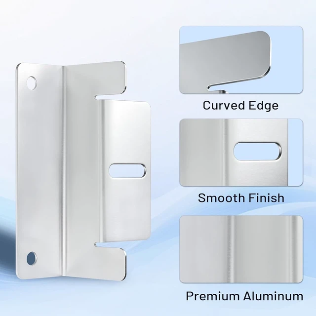 Alt view image 2 of 7 - 16-PCS Lightweight Aluminum Alloy Solar Panel Z Mounting Brackets Corrosion-Free for RVs, Trailers, Vans, Yachts & Off-Grid Roof Installation
